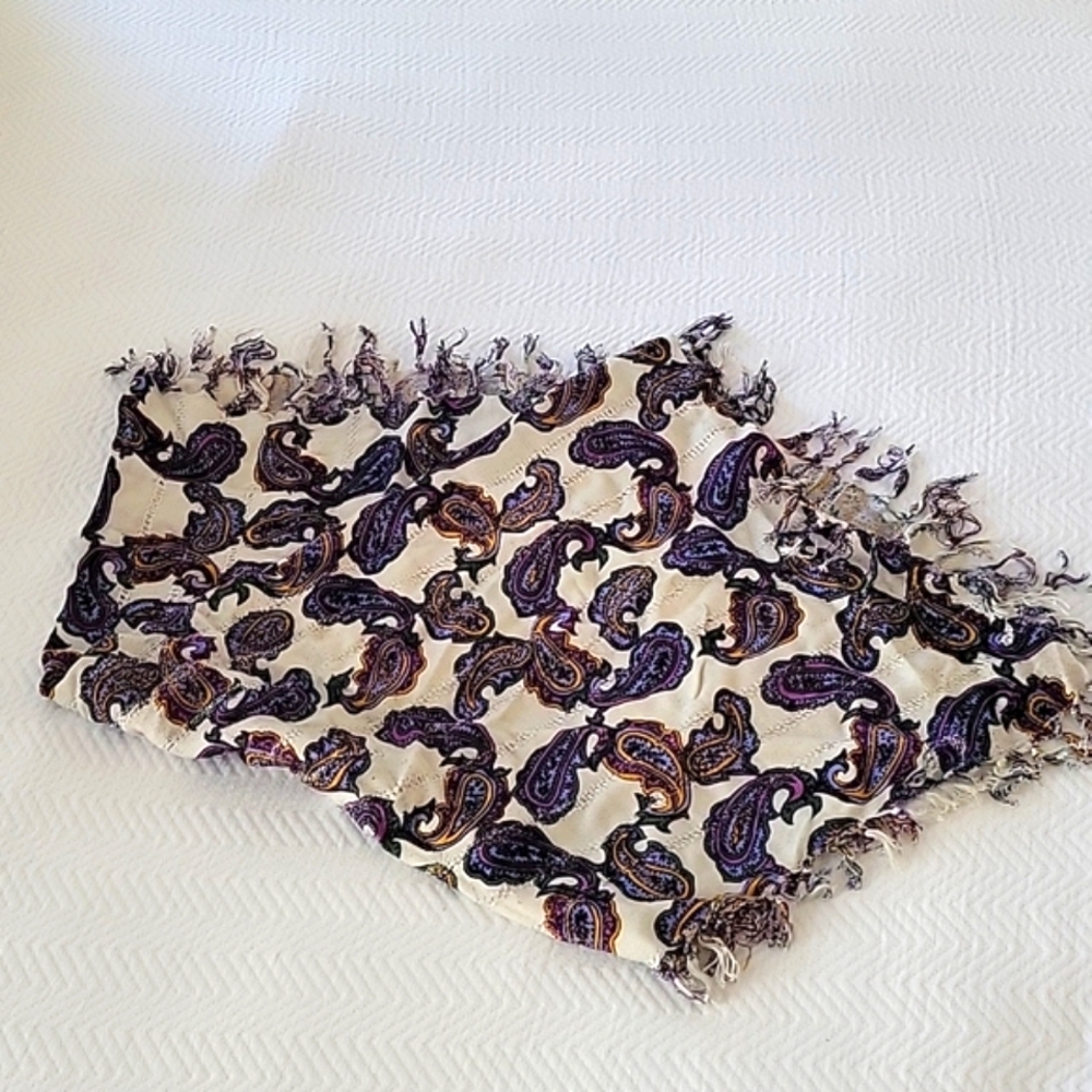 Gudi India Paisley Tassel Scarf